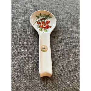 Ceramica Cuore Italy Spoon Rest Pomodori Tomato Ceramic Kitchen Utensil Holder